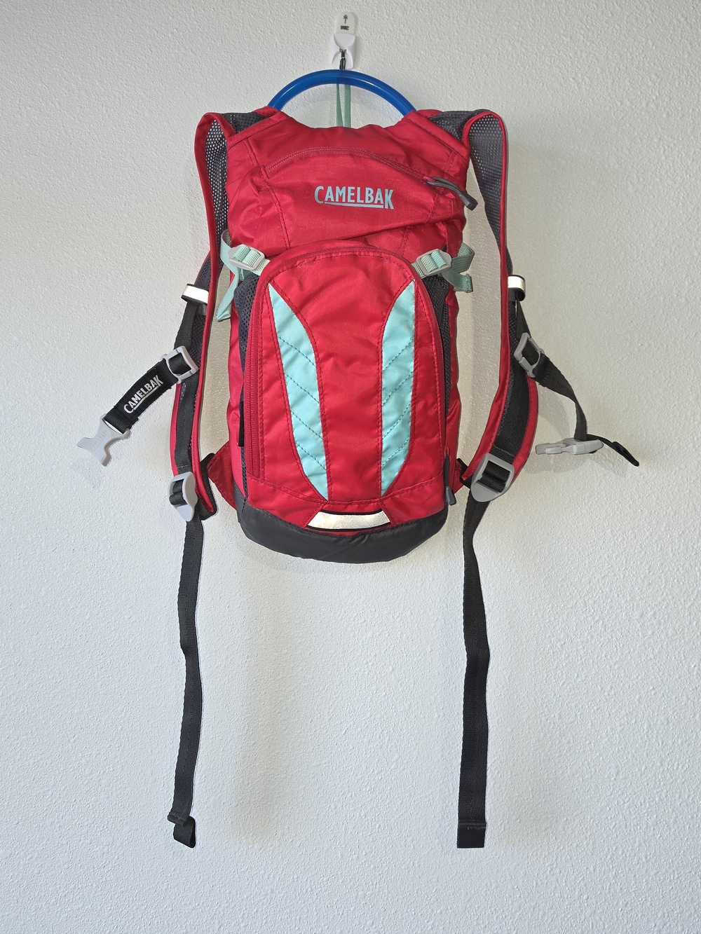 CamelBak Women's Red Hydration Backpack with Teal Accents